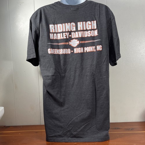 T-shirt maglietta motociclista Harley Davidson Factory Customs Greensboro - High Point NC L - Foto 5 di 13