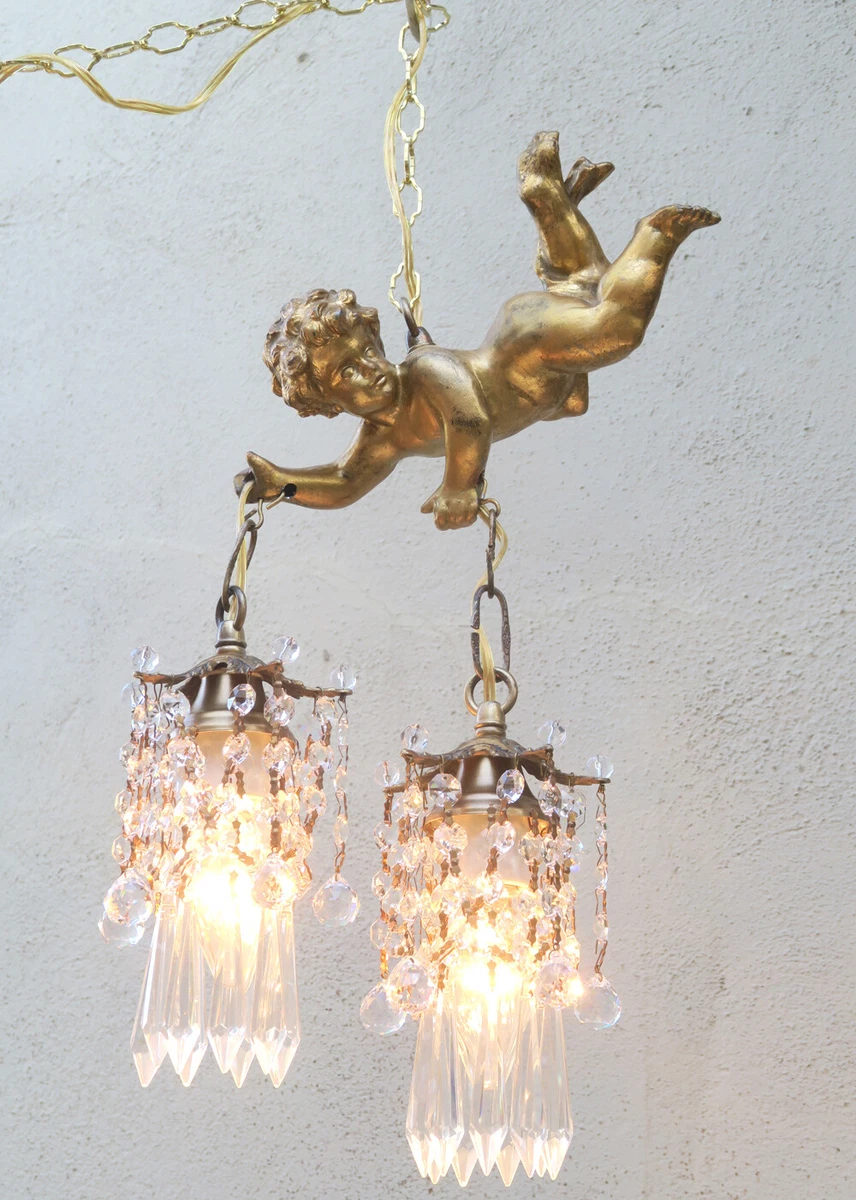 Antique cherub chandelier deals