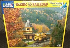 Johnathan Lee Mortenson White Mountain Jigsaw Puzzle Scenic Railroad NIB Sealed