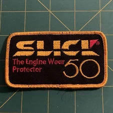 Vintage Slick 50 Engine Transportation Racing Patch RARE HTF