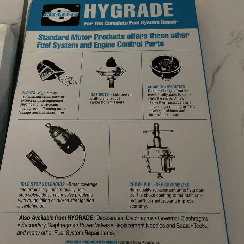 Kit de reparación de carburador Hygrade 1207B Foto 4 de 4