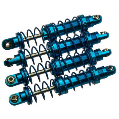 INJORA – Amortisseur RC 80 Mm Pour 1/10 Crawler – Axial SCX10, TRX4, D90 – Métal Robuste – Effet D’amortissement – Lot De 4