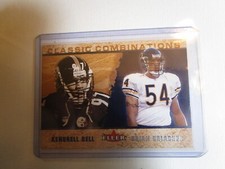 2002 Fleer Tradition Classic Combinations /2000 Kendrell Bell Brian Urlacher HOF