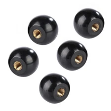 High Performance Bakelite Lever Knob 5Pcs Black Fits Various Machine Tools