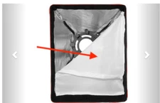 Fiilex Outer Diffusion Panel for 12x16" Extra Small Softbox - Repaired rip