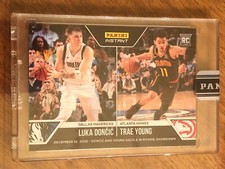 2018-19 Panini Instant Luka Doncic Trae Young Rookie RC Black Mint One of 1/1 