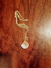 Peach Agate Pendant On 18KT GF Chain Necklace 22" — photo 2