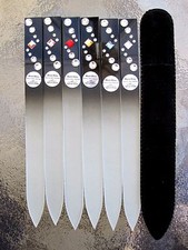 Czech Crystal Glass Nail File Luxury Edition using SWAROVSKI CRYSTALS 5 1/4" GF4