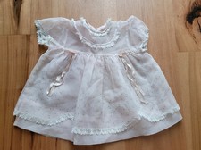 Vintage Sheer Pink Floral Baby Dress