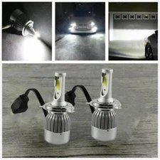 Pair 9003 H4 LED Headlight Bulbs Conversion Kit High&Low Beam 6000K Bright White