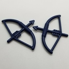 NEW LEGO  Minifigure Weapon -Dark Blue Short Bow w/ Arrow x2