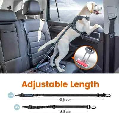 IOKHEIRA Dog Seat Belt for Car, Dog Car Harnesses Safety Buckle, ISOFIX, LATCH