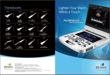 EDAN Acclarix AX2 Compact Ultrasound System and Transducer 