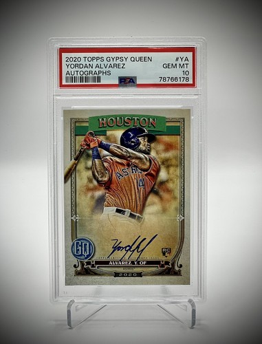 2020 Topps Gypsy Queen Yordan Alvarez Auto Rookie Card #YA RC PSA 10 - Picture 1 of 2