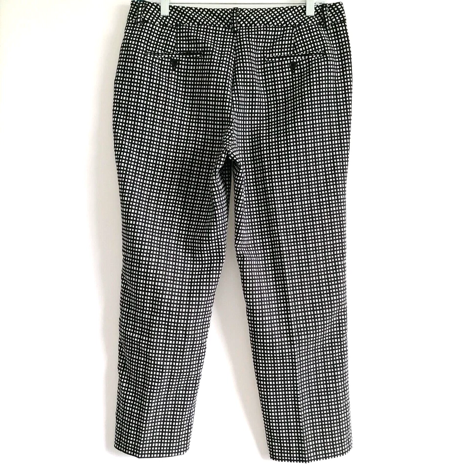 Pantalones de mujer Valerie Stevens a cuadros negros/blancos talla 12 Foto 2 de 4