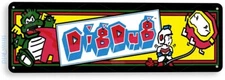 TIN SIGN Dig Dug Arcade, 80's, Retro, Console, Marquee, Game Room Decor, A326