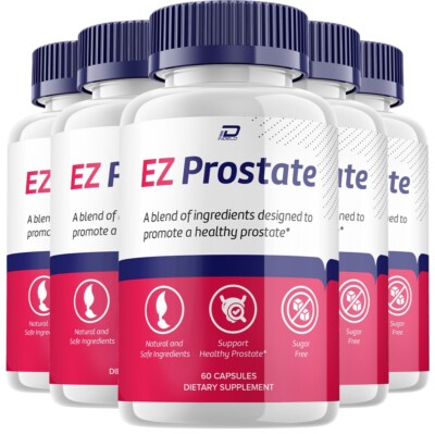 (5 Pack) EZ Prostate Supplement for Men   EZ Prostate Pills Advanced Formula