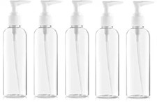 5 Bottles 7 oz. Empty Classic Lotion Soap Gel Shampoo Dispenser Bottle NEW