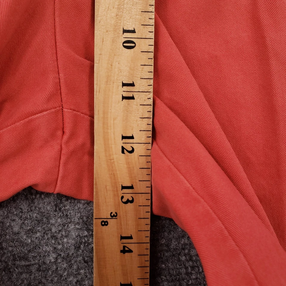 Pantalones Cortos Banana Republic Para Hombres 33 Rojo Coral Emerson Chino Frente Plano Bermudas Sarga Foto 4 de 4