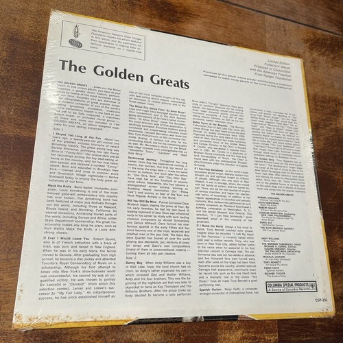 SEALED - The Golden Greats LP Limited Ed Original 1967 Press CSP-291 - Picture 2 of 2