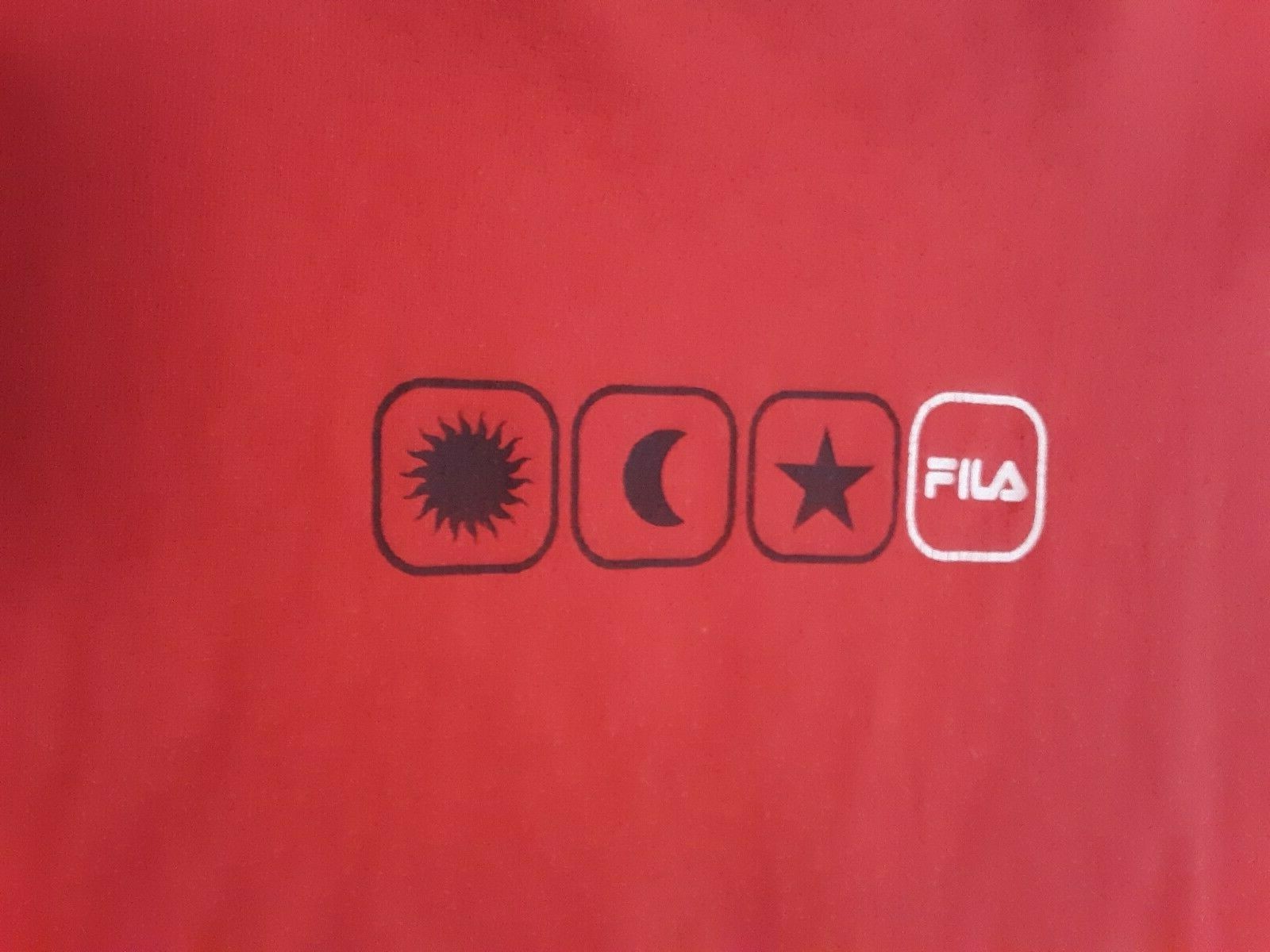 Mens Fila Sport T Shirt XL Graphic Short Sleeve Red Vintage 90s