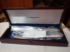 Genuine Wallace Sterling Silver knife set - 12.75" and 11" in length in wood box