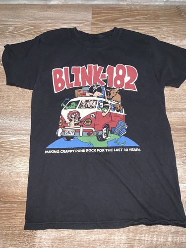 Tee Blink 182 Crappy Punk Rock T Shirt Graphic Small Black NO TAG - Picture 2 of 3