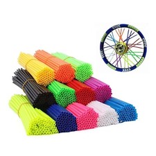 72pcs Dirt Bike Spoke Skin Cover Rim Protector for Bicycle Motorcycle Wheelchair