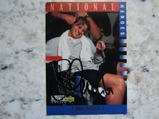 Canada National Heroes Brad Isbister Signed Autographed 1997 Collector's Choice