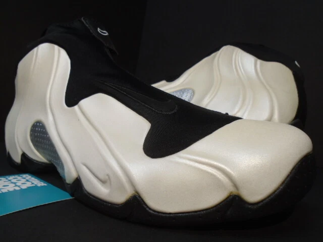99 NIKE AIR FLIGHTPOSITE TB FOAMPOSITE PEARL WHITE BLACK SILVER 139364 101 11.5