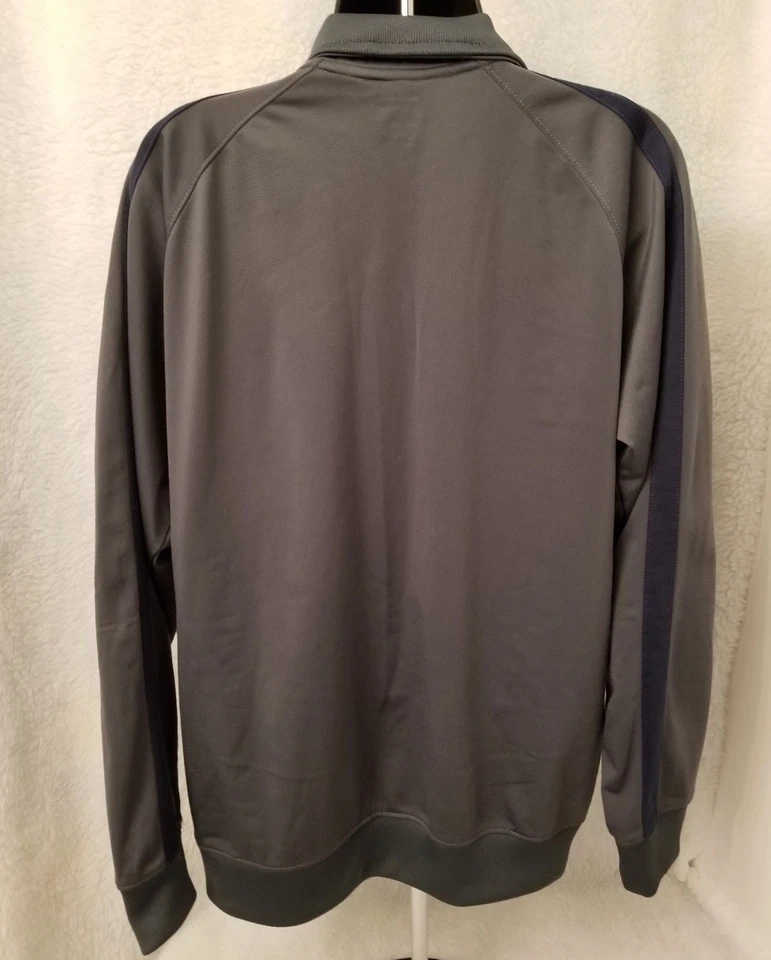 Jaqueta Reebok Masculina Tamanho P Pequena Cinza Azul - Imagem 4 de 4