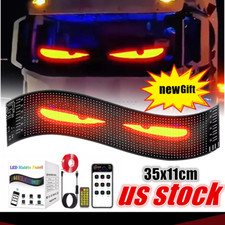 35x10cm Truck LED Devil Eye Headlight Assembly 12V Dynamic Light