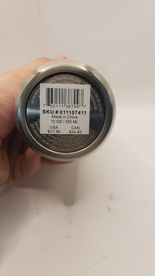 Starbucks 2021 Vacuum Insulated Traveler Tumbler Silver Stainless Steel