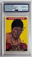 Julio Cesar Chavez Signed 2013 Sports Kings Card #26 Auto 10 PSA 85324202