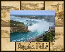 Niagara Falls Laser Engraved Wood Picture Frame Landscape (8 x 10) 