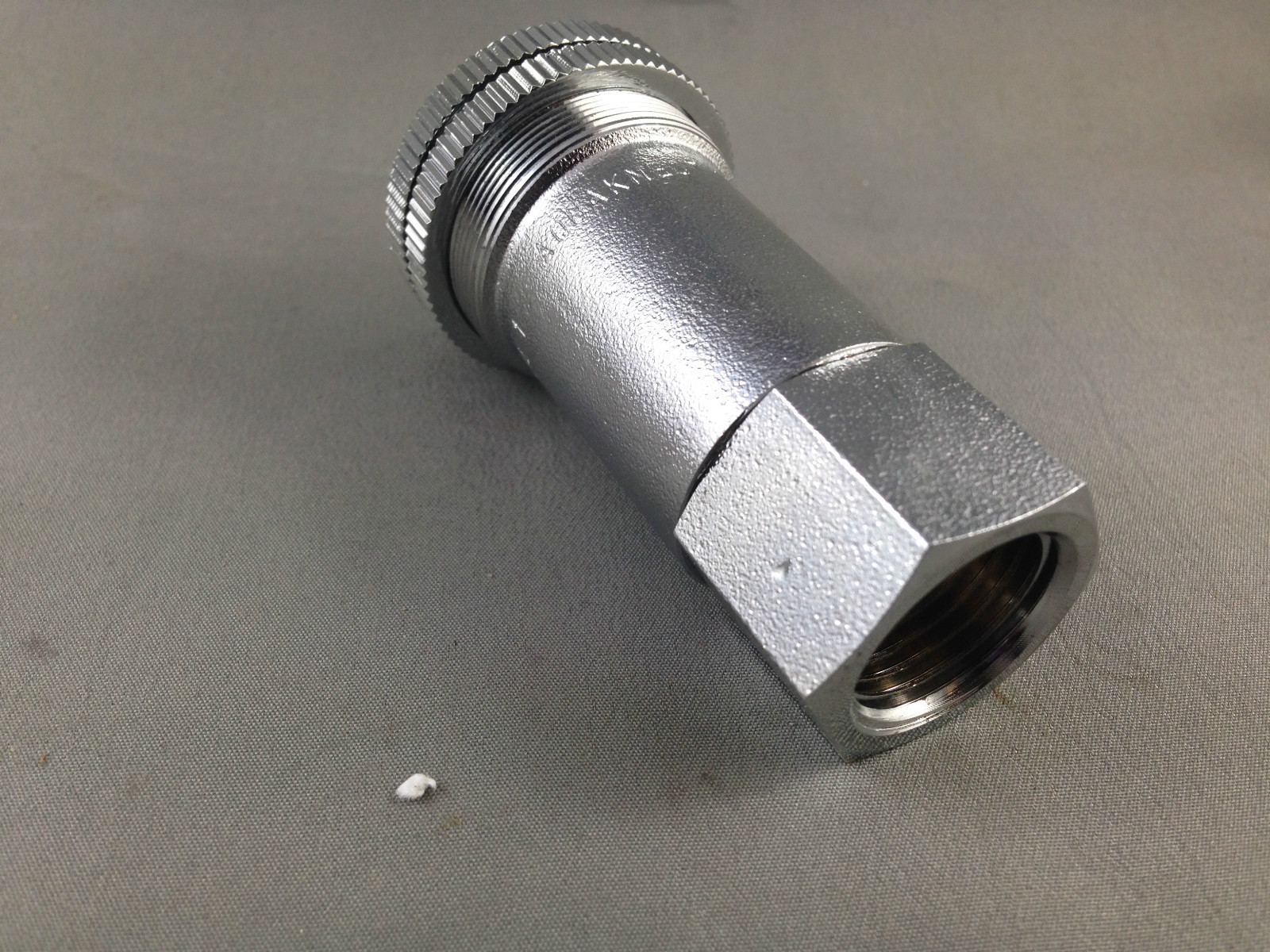 1/2" CHROME GAS WALL STRAIGHT FEMALE FITTING CARAVAN RV CAMPER