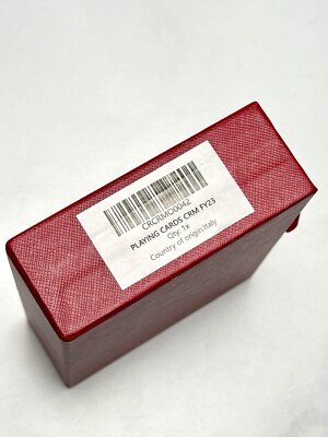 Cartier Playing Cards Set - Red & Black Card Decks in Box AD VIP