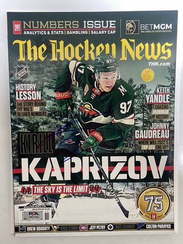 KIRILL KAPRIZOV Signed Autograph The Hockey News Magazine Wild PSA/DNA Certified - Picture 2 of 3