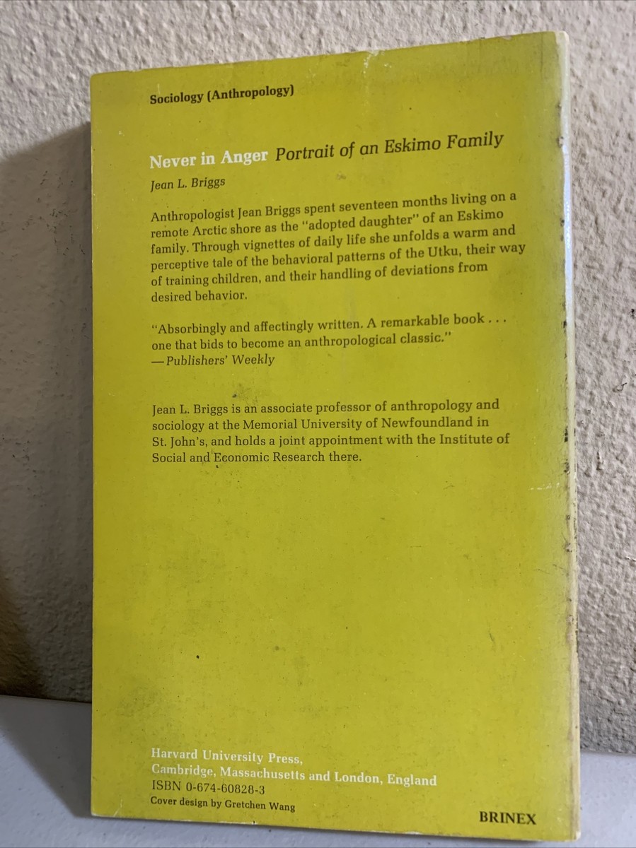 Never in Anger: Portrait of an Eskimo Family by Jean L