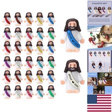 Enchanting 30-Pack Mini Jesus Figurines - Ideal for Whimsical Easter Decor