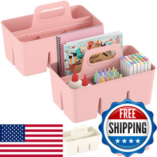 Lifewit 2-Pack Plastic Divided Caddy Organizer Handle Portable Art Supply