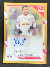 Assan Ouedraogo 2025-26 Topps Chrome Bundesliga Gold Refractor Auto /50 #BA-AO
