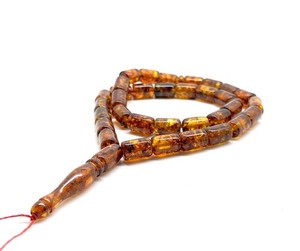 Ancien baril Tesbih ambre bijoux naturels baltes perles de prière Ramadan...
