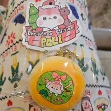 Poli Squishies Mini Christmas Hamster Bread Bun Squishy Slow Rising RARE New