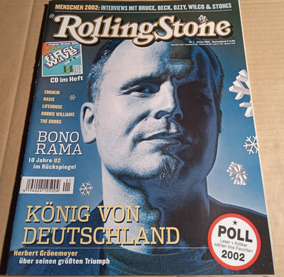 ROLLING STONE Nr. 1 - 01.2003 -Bono Rama/Grönemeyer/Oasis    (JG42)