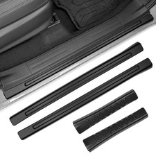 4PCS Door Sill Protector Compatible with Subaru 2025 2026 Forester Accessorie...
