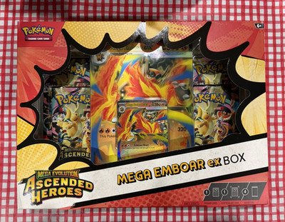 Pokémon TCG Mega Emboar EX Box Promo Kit English 2016 Emboar