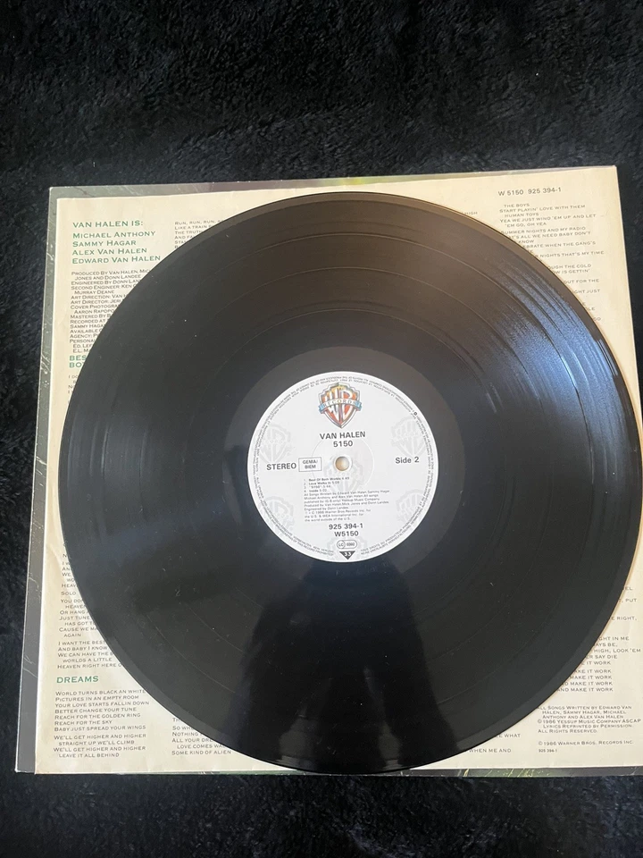 Van Halen - 5150 - 1986 Warner Bros With Inner Sleeve Metal  - Image 2 of 2