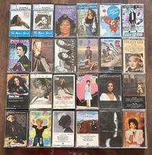 Lot Of 24 Female Pop Soul Country Rock Mix Music Cassette Tapes