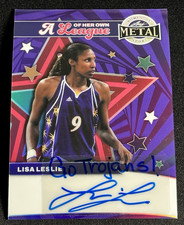LISA LESLIE 2025 LEAF METAL WOMEN OF SPORT PURPLE PRIZM 3/4 AUTO INSCRIBED 🔥🔥